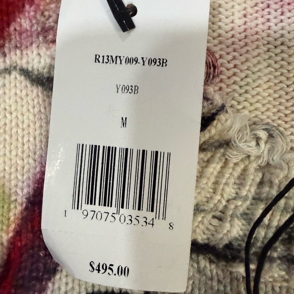 Women’s R13 Graffiti Crewneck Sweater - Medium - Picture 5 of 7